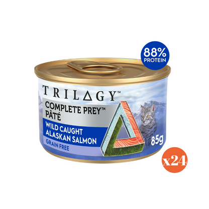 Trilogy complete prey pate grain free alaskan salmon wet cat food all life stage