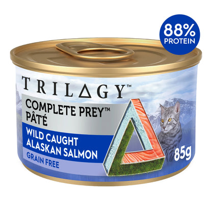 Trilogy complete prey pate grain free alaskan salmon wet cat food all life stage