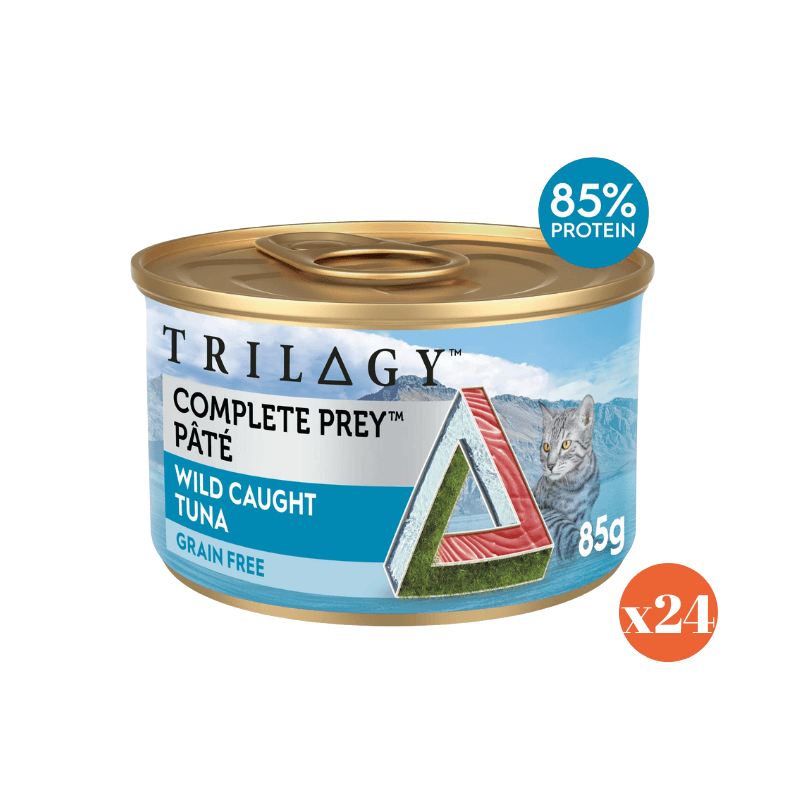 Trilogy complete prey pate grain free tuna wet cat food all life stage 85gx24