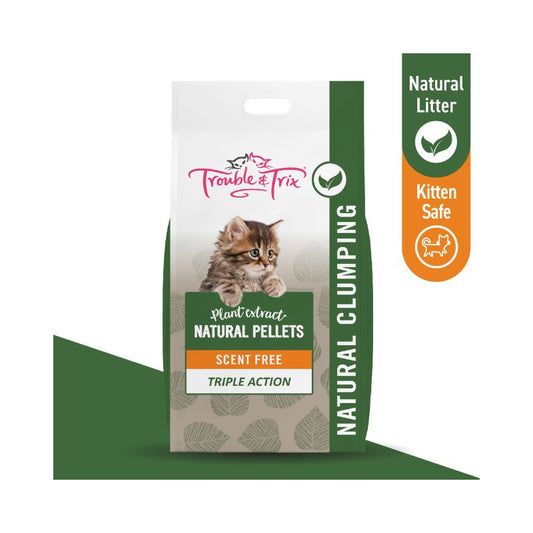 Trouble and Trix Natural Cat Litter Pellets 10L (Click and Collect ONLY)