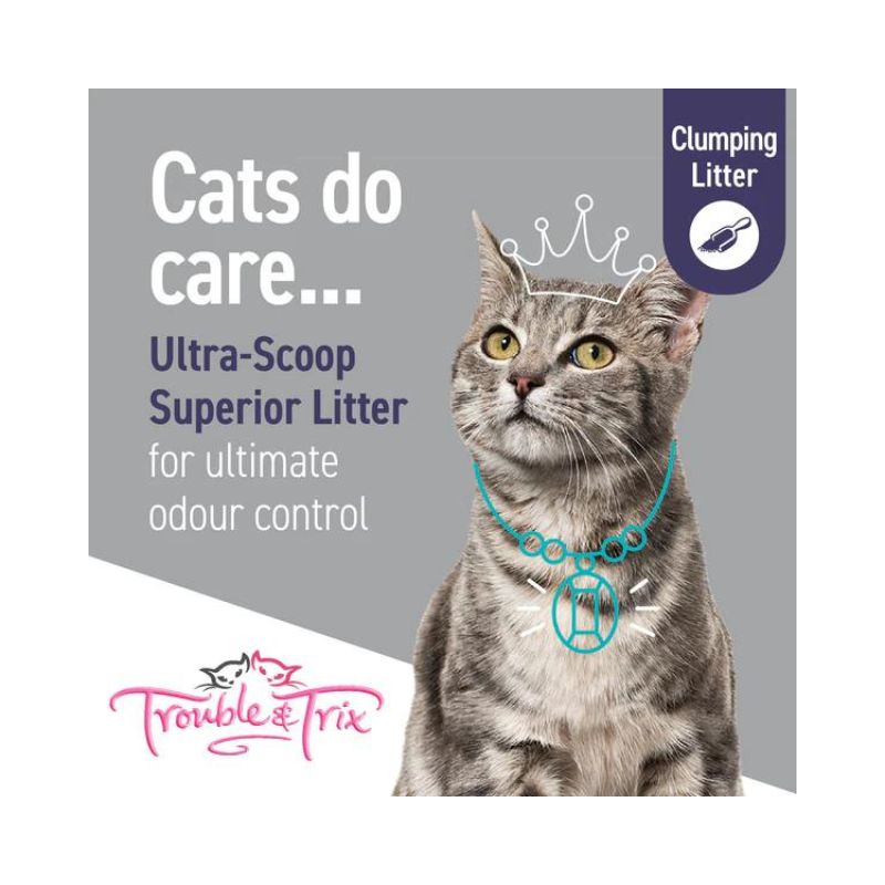 Trouble and Trix Ultra Scoop Cat Litter 10L x 2bags