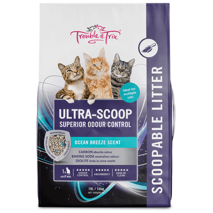 trouble and trix ultra scoop cat litter 10l