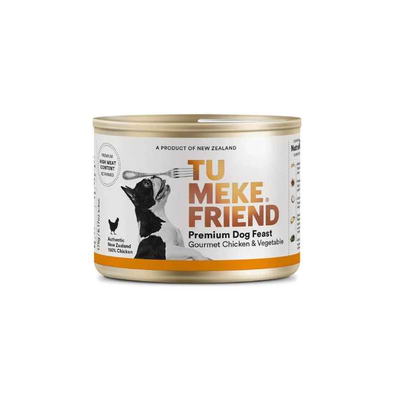 TU MEKE FRIEND Canned Premium Dog Feast Gourmet Chicken & Vegetable 175G *Clearance 17/08/24*