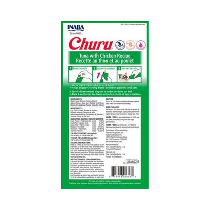 INABA Churu Purées Tuna & Chicken Flavor Cat Treats 4x16G