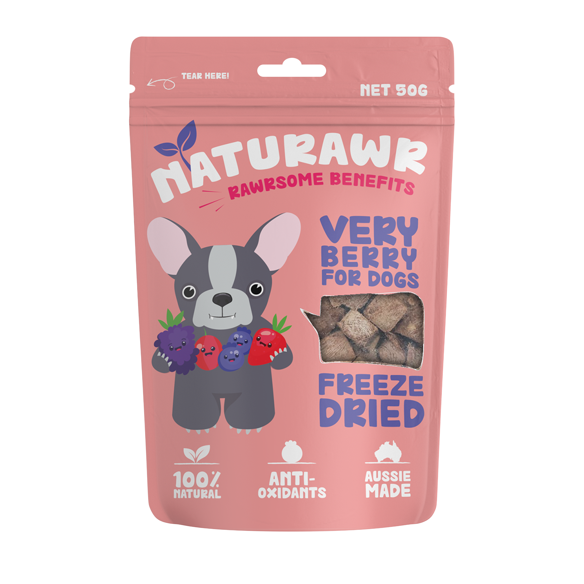 NATURAWR Very Berry Freeze Dried Dogs Treats 50G