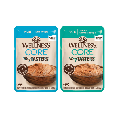 Wellness CORE Tiny Tasters Seafood Pate Variety Pack Wet Cat Food 50g x 12