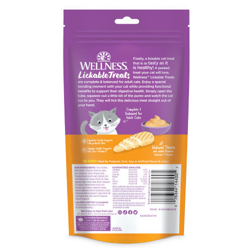 Wellness Grain Free Lickable Chicken Cat Treat 12g x 6