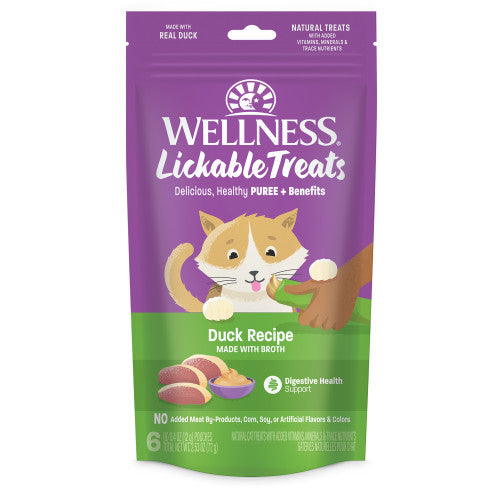 Wellness Grain Free Lickable Duck Cat Treat 12g x 6