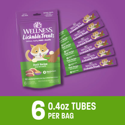 Wellness Grain Free Lickable Duck Cat Treat 12g x 6