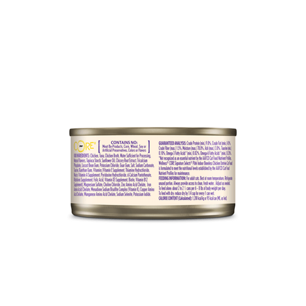 Wellness Signature Selects Pate Indoor Boneless Chicken Entree Wet Cat Food 79g back