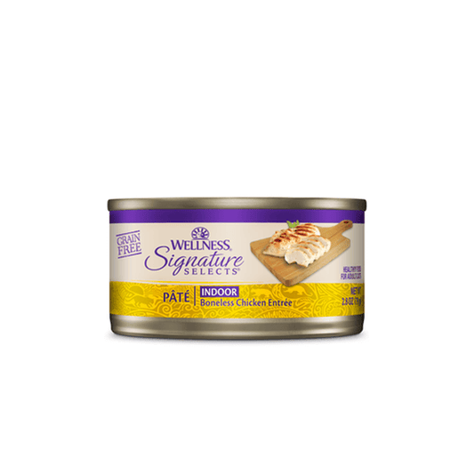 Wellness Signature Selects Pate Indoor Boneless Chicken Entree Wet Cat Food 79g