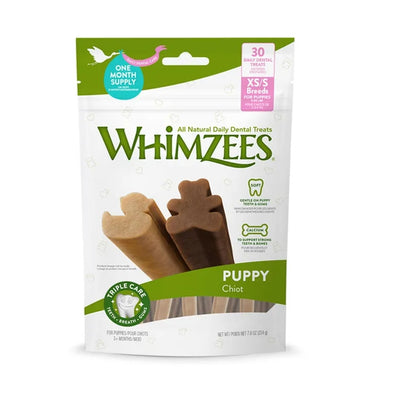 WHIMZEES Dental Treats Puppy XS/S Breed Valuebag 30'S
