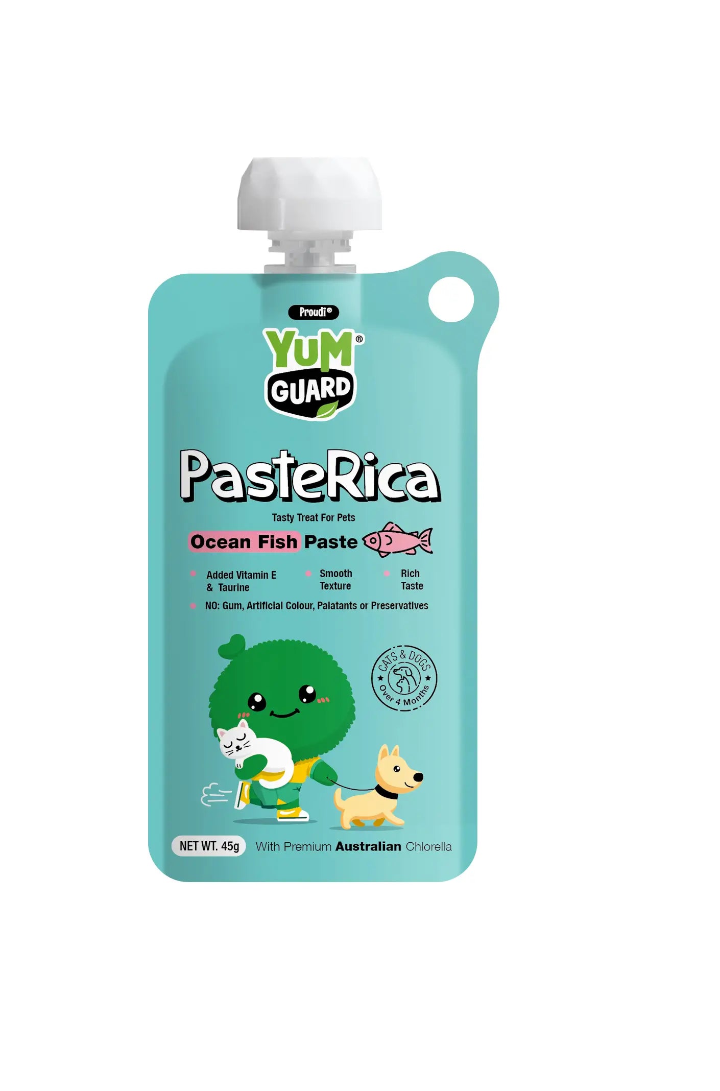 Yum Guard PasteRica Ocean Fish Paste packaging on a white background