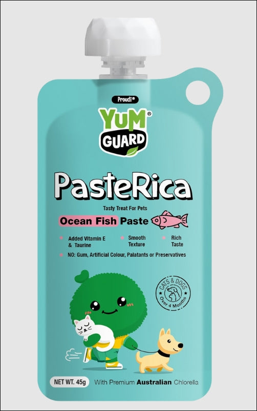 YUMGUARD Paste Rica Ocean Fish Paste Treat for Dogs & Cats 45g