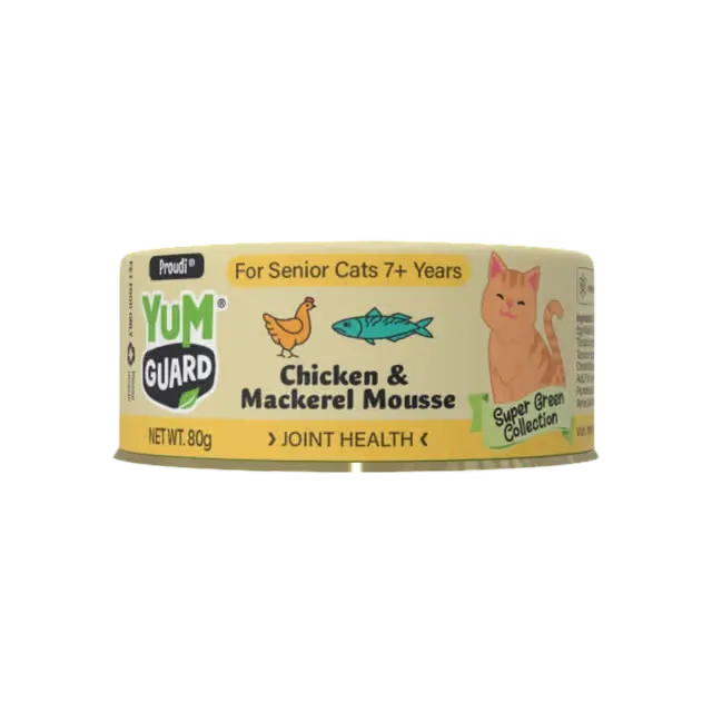 YUMGUARD Joint Health Chicken & Mackerel Senior 7+ Wet Cat Food front