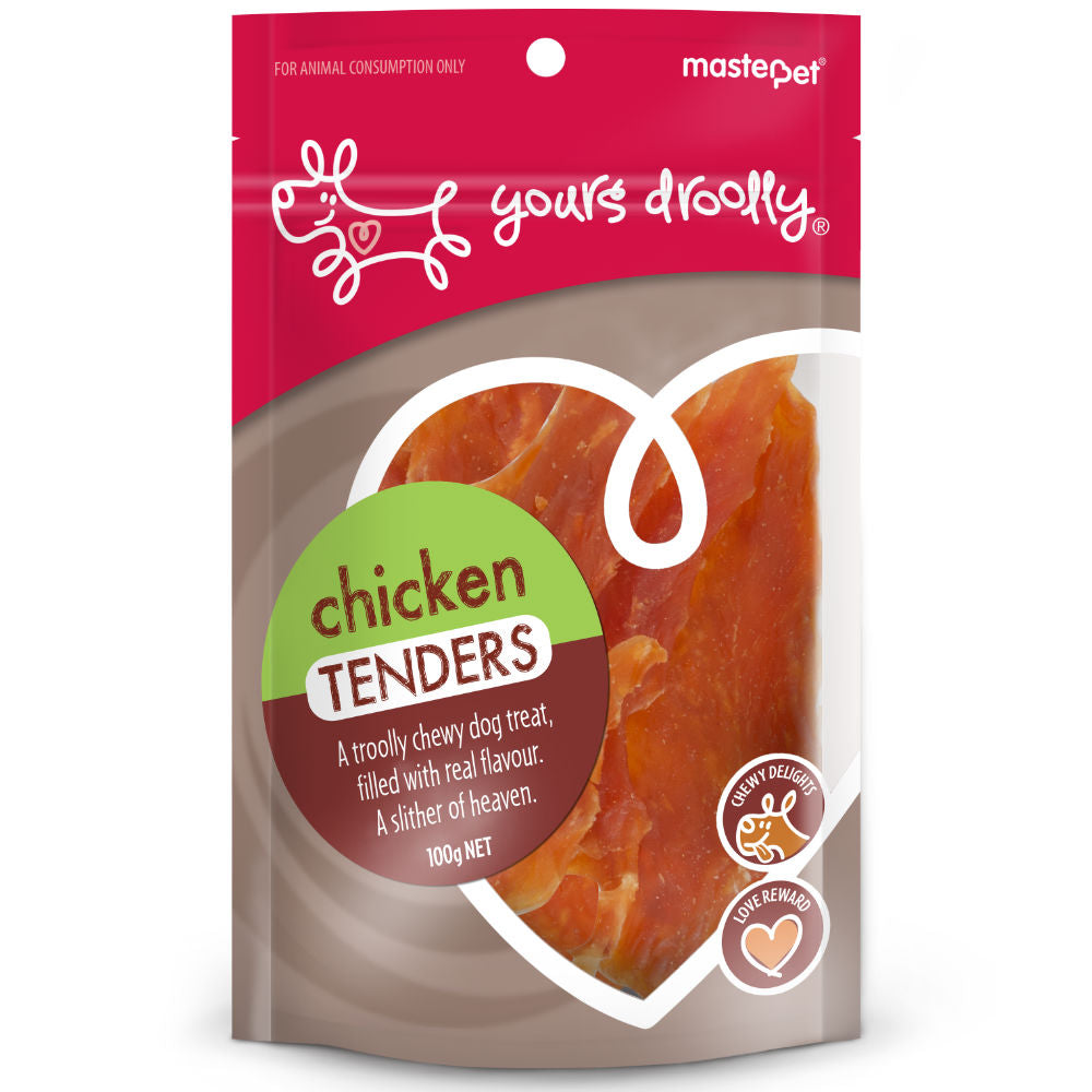 Yours Droolly Chicken Tender Dog Treats 100g