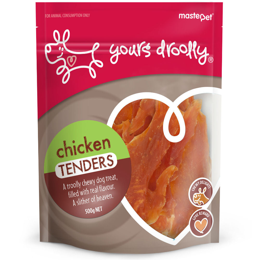 Yours Droolly Chicken Tender Dog Treats 500g