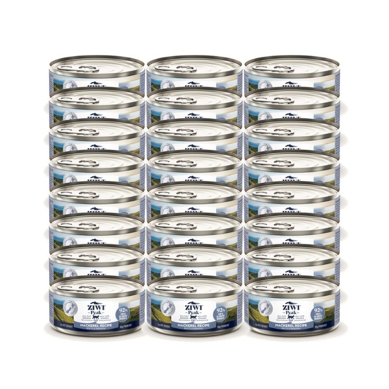 Ziwi Peak Wet Cat Food Mackerel Canned 85G x 24