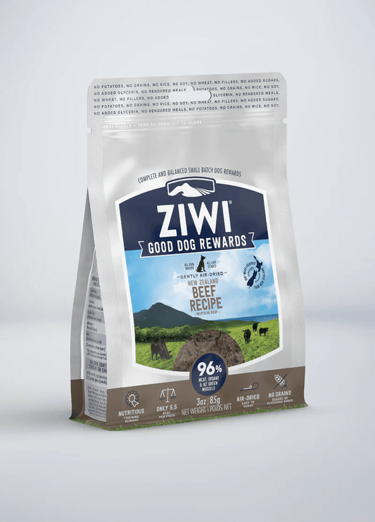 ziwi peak beef good dog rewards treats 85g