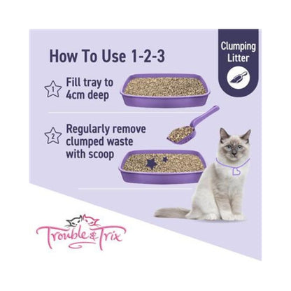 Trouble and Trix Baking Soda Clumping Cat Litter 15L