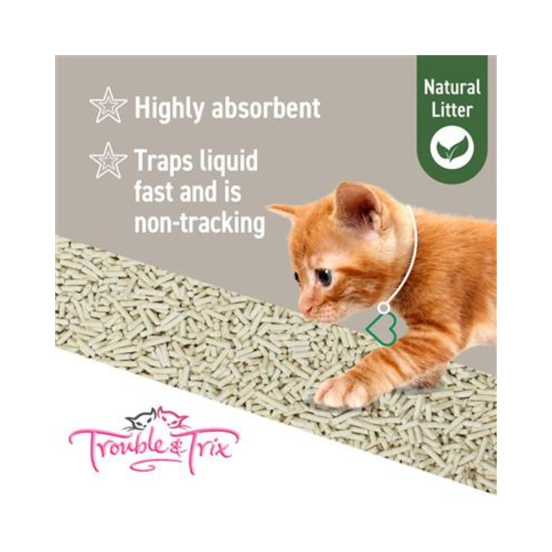 Trouble and Trix Natural Cat Litter Pellets 10L