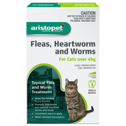 Aristopet Spot Treatment For Cats Over 4KG 3 Pack
