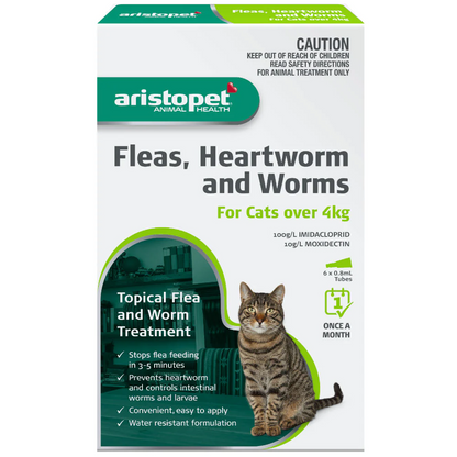 Aristopet Spot Treatment For Cats Over 4KG 6 Pack