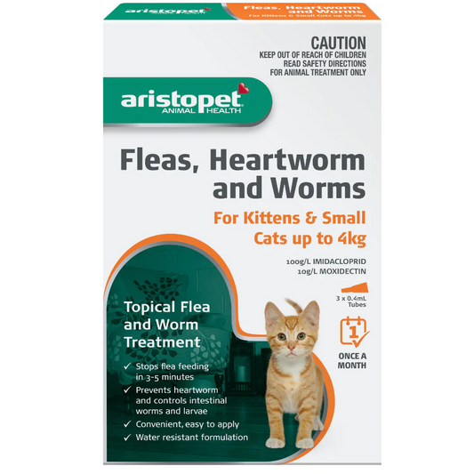 Aristopet Spot Treatment Kittens and Small Cats up to 4kg 3pack