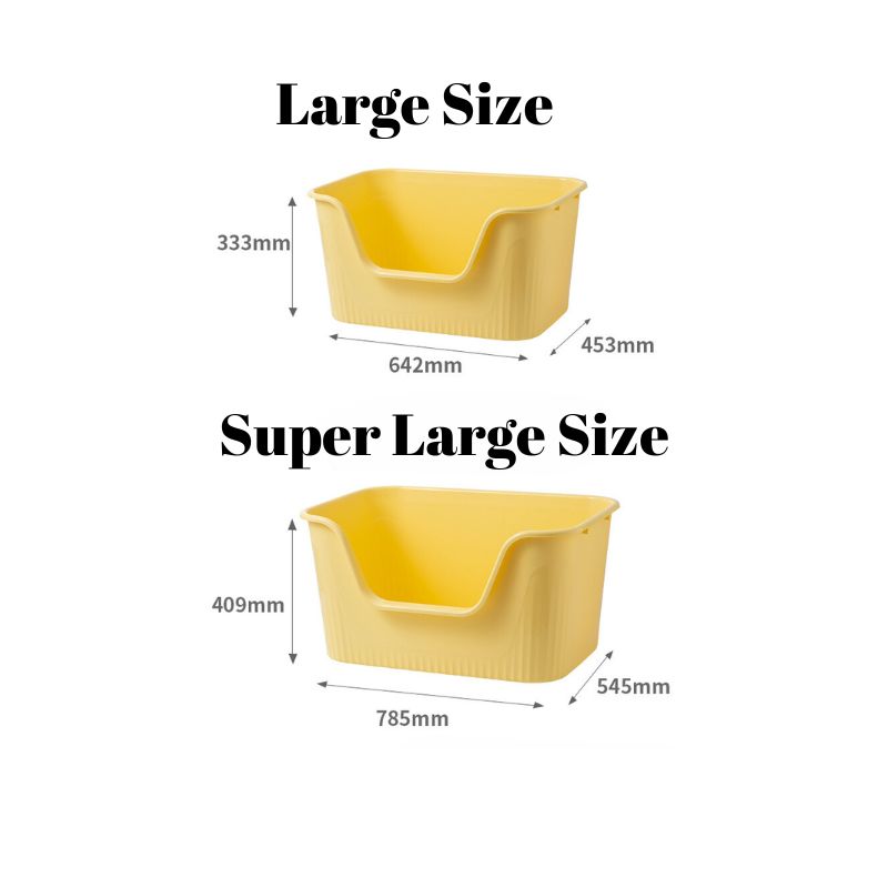 BELOVED PET large cat litter tray size chart