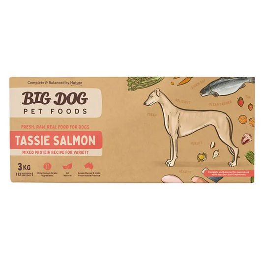 Big Dog Barf Tasmanian Salmon Raw Dog Food 3KG