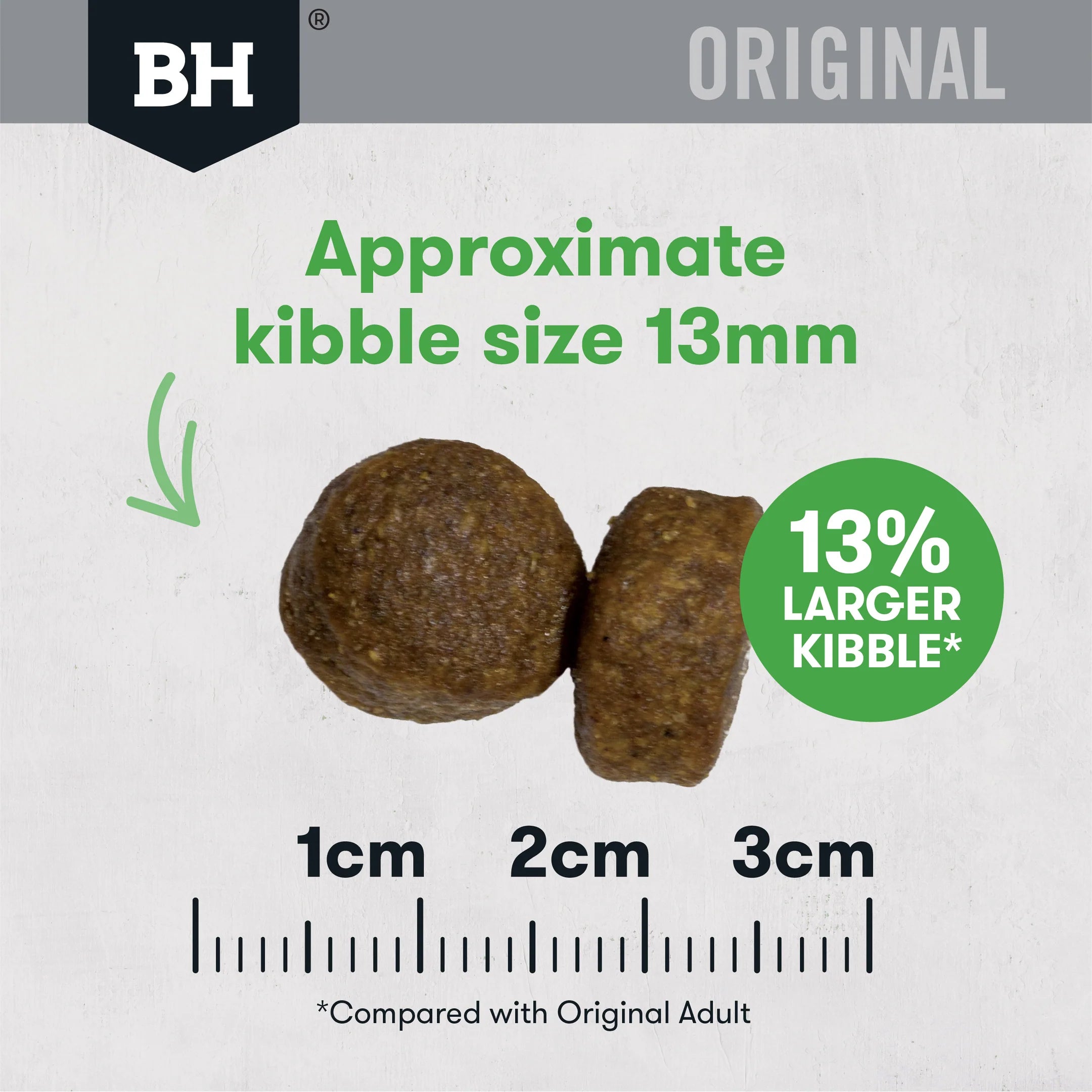 BLACK HAWK Original Large Breed Dry Dog Food Chicken & Rice 20KG kibble size