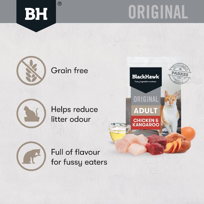 Black Hawk Chicken and Kangaroo Adult Dry Cat Food
