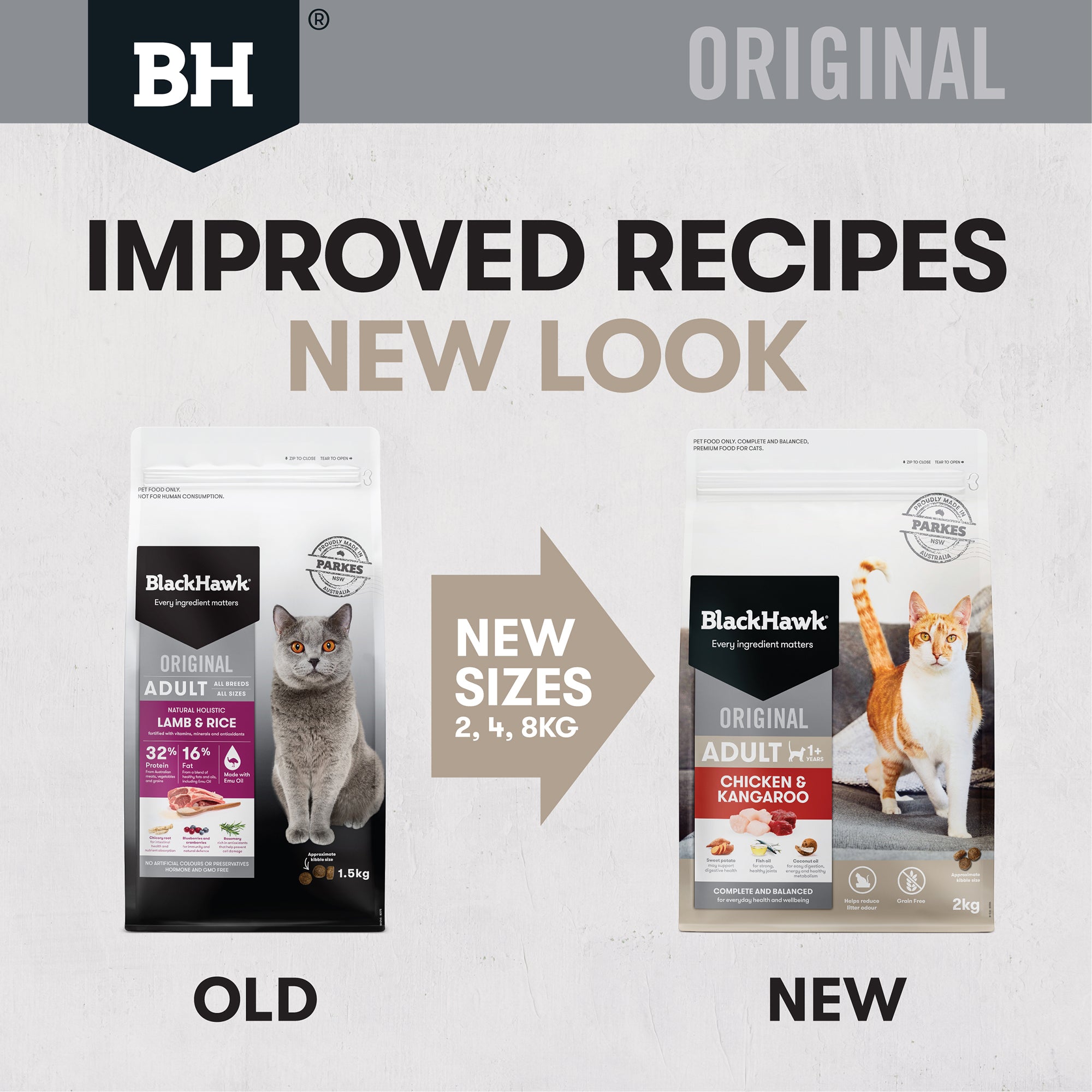 Black Hawk Chicken and Kangaroo Adult Dry Cat Food