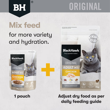 Black Hawk Chicken Original Adult Dry Cat Food 4KG