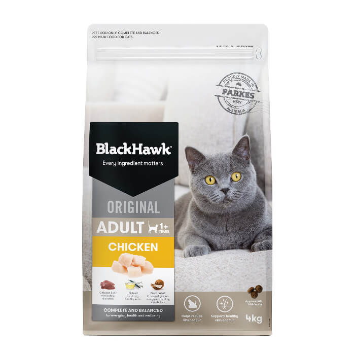 Black Hawk Chicken Dry Cat Food 4KG