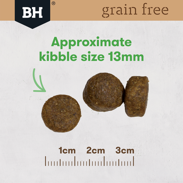 BLACK HAWK Grain Free Dry Dog Food Chicken 15KG kibble size