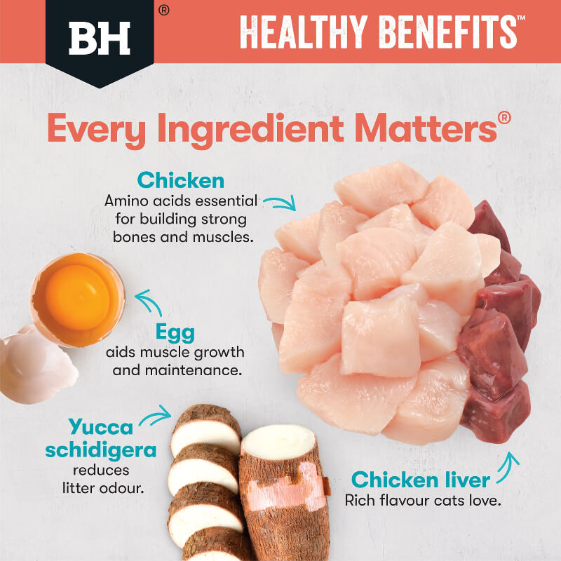 Black Hawk Healthy Benefits Chicken Whitefish Gravy Wet Indoor Adult Cat Food ingredients benefits and display