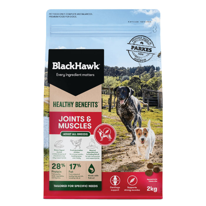 Black Hawk Healthy Benefits Joints & Muscles Dry Dog Food 2kg
