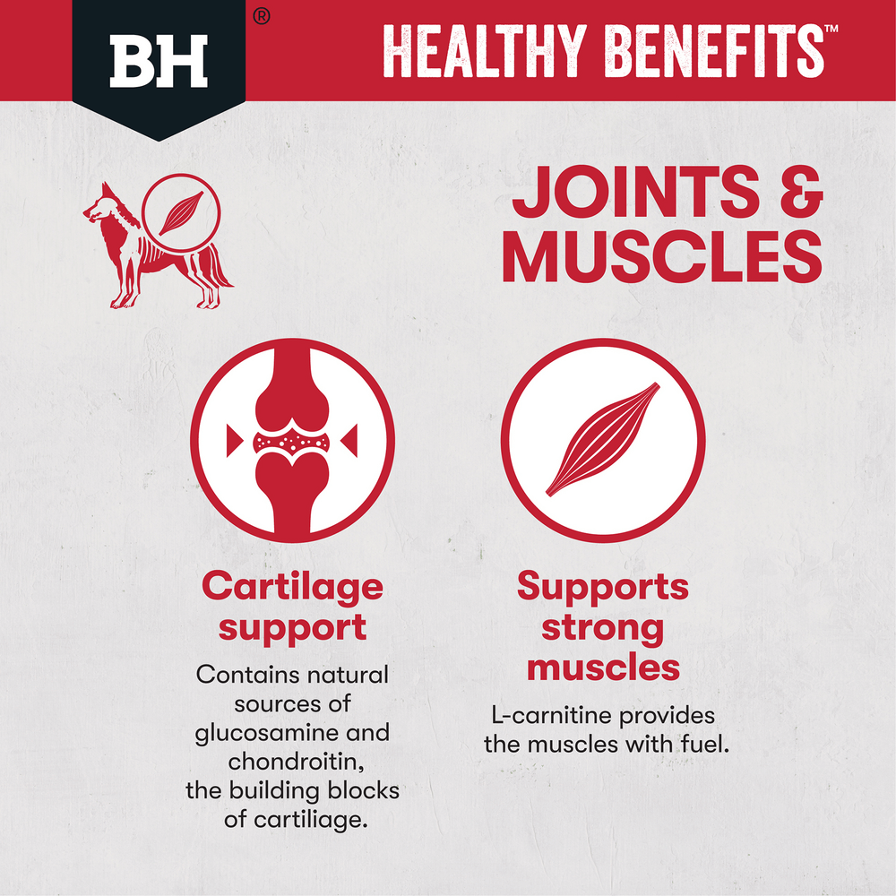 Black Hawk Healthy Benefits Joints & Muscles Dry Dog Food features