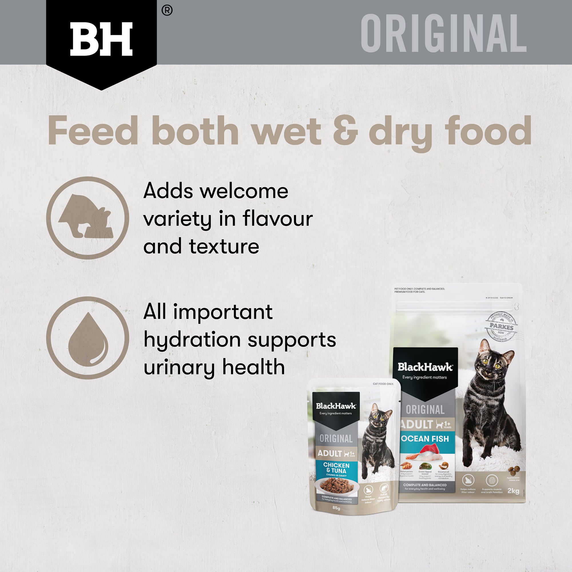 Black Hawk Chicken & Tuna Gravy Adult Wet Cat Food 85G x 12