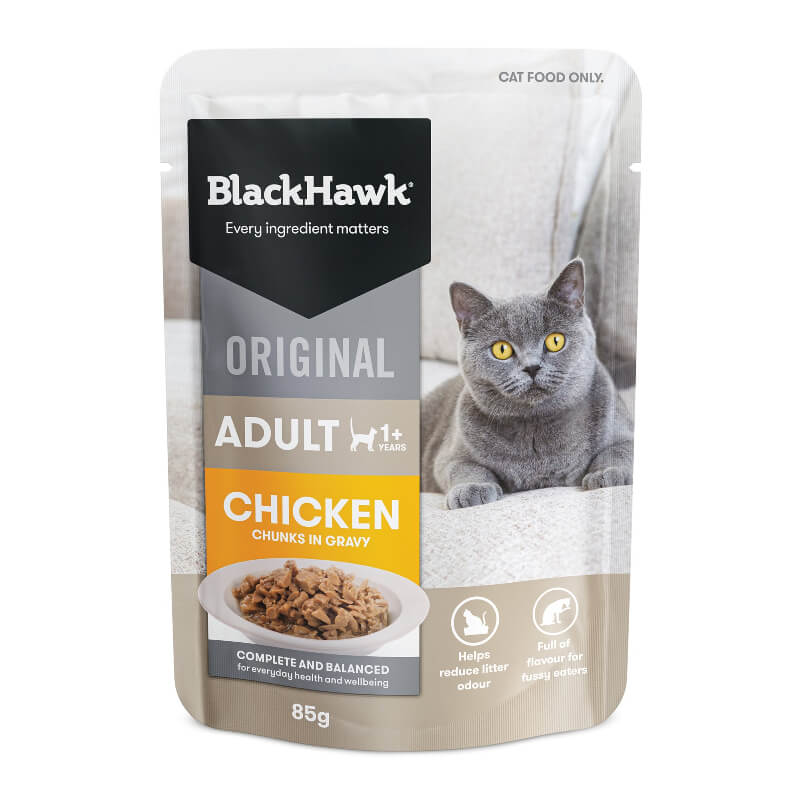 Black Hawk Chicken Gravy Wet Adult Cat Food 85G