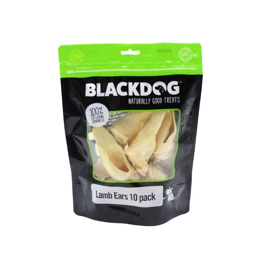 BLACKDOG Dog Treats Lamb Ear 10pack