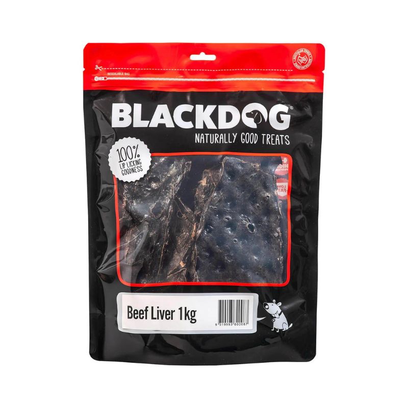 blackdog beef liver dog treat 1kg