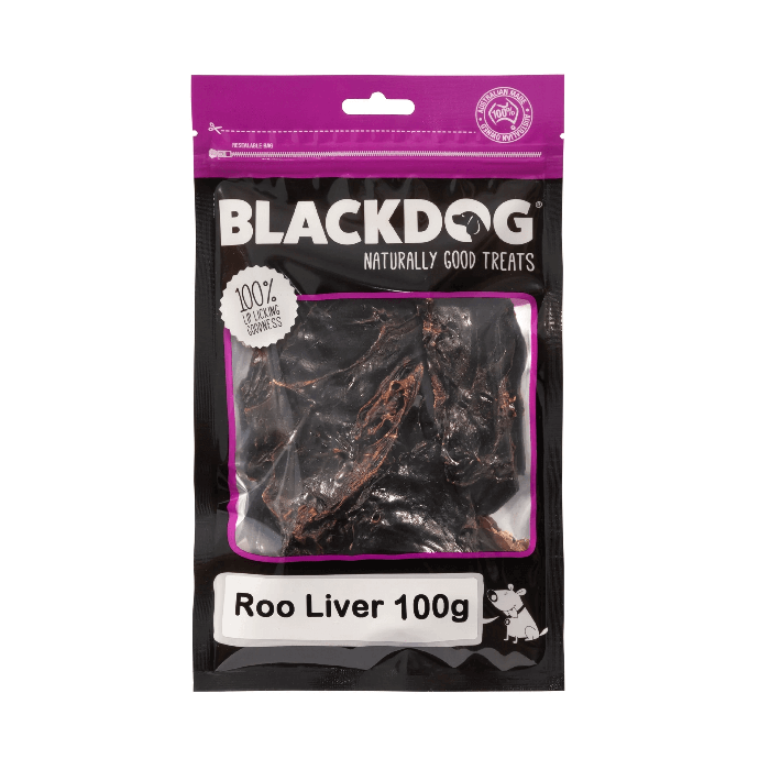 BLACKDOG Dog Treats Kangaroo Liver 100g