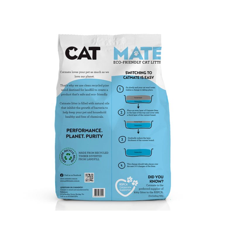 CATMATE Wood Pellet Cat Litter 15KG back