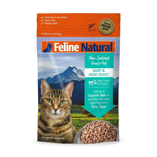 Feline Natural Beef And Hoki Freeze Dried Cat Food 320G