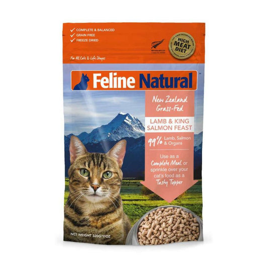 Feline Natural Lamb And Salmon Freeze Dried Cat Food 320G