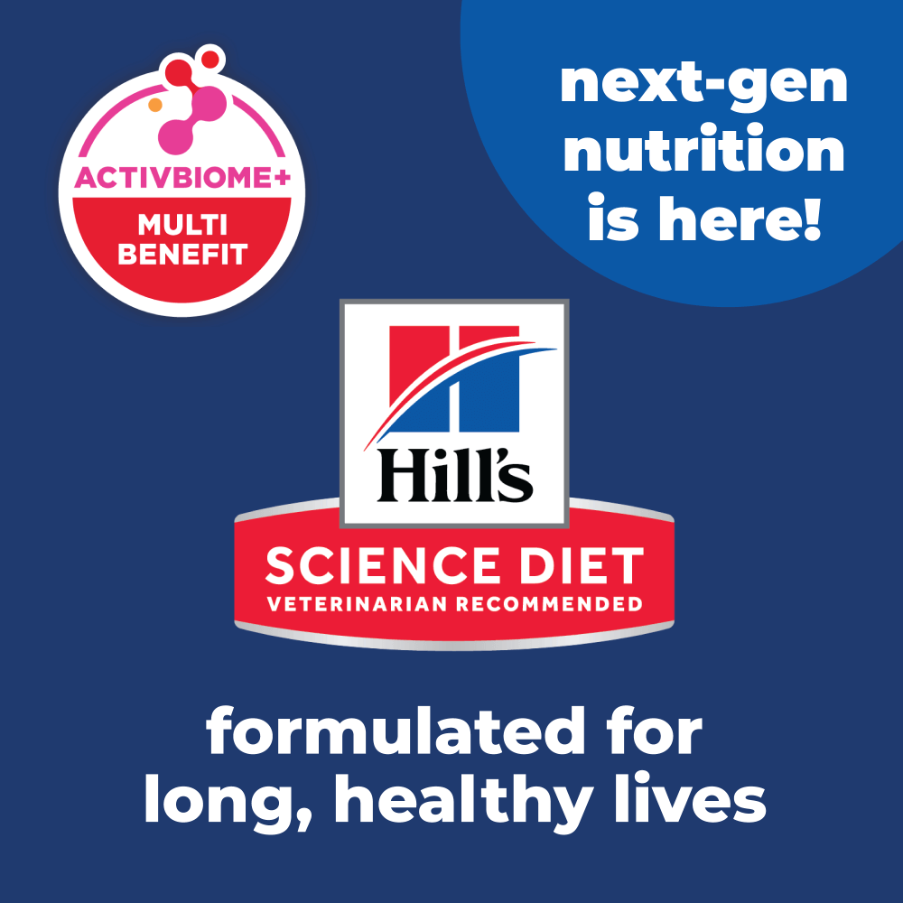 Hill’s Science Diet ActivBiome+ multi-benefit technology supporting digestion and immune health in cats
