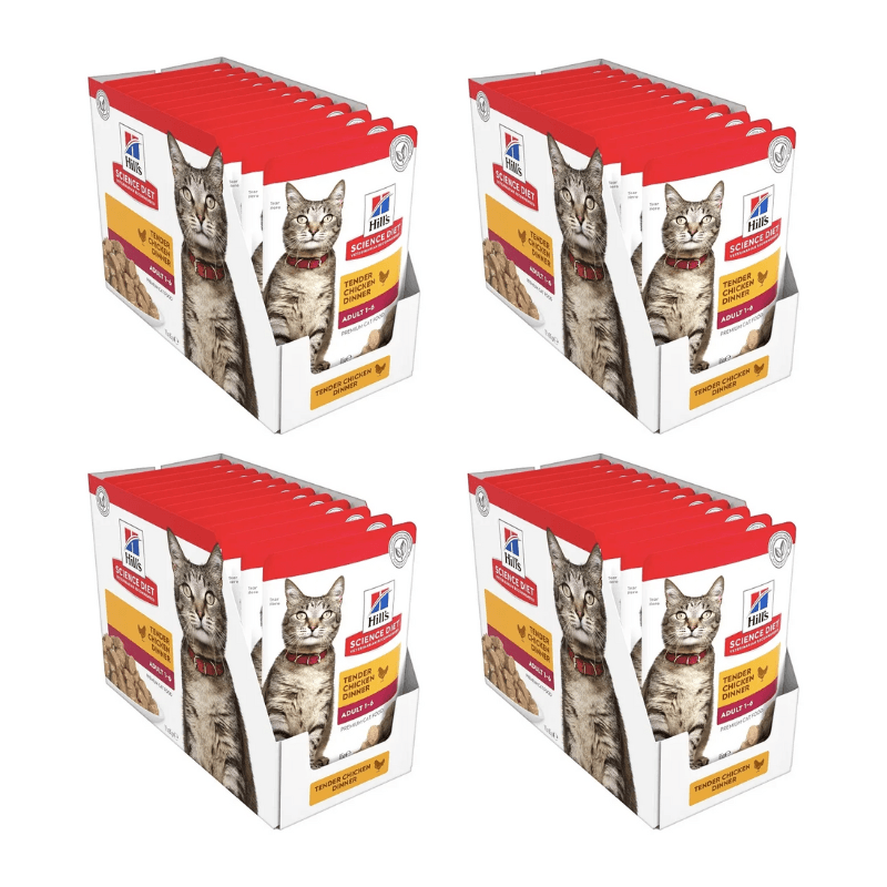 HILLS SCIENCE DIET Adult Chicken Cat Food pouches  85gx48