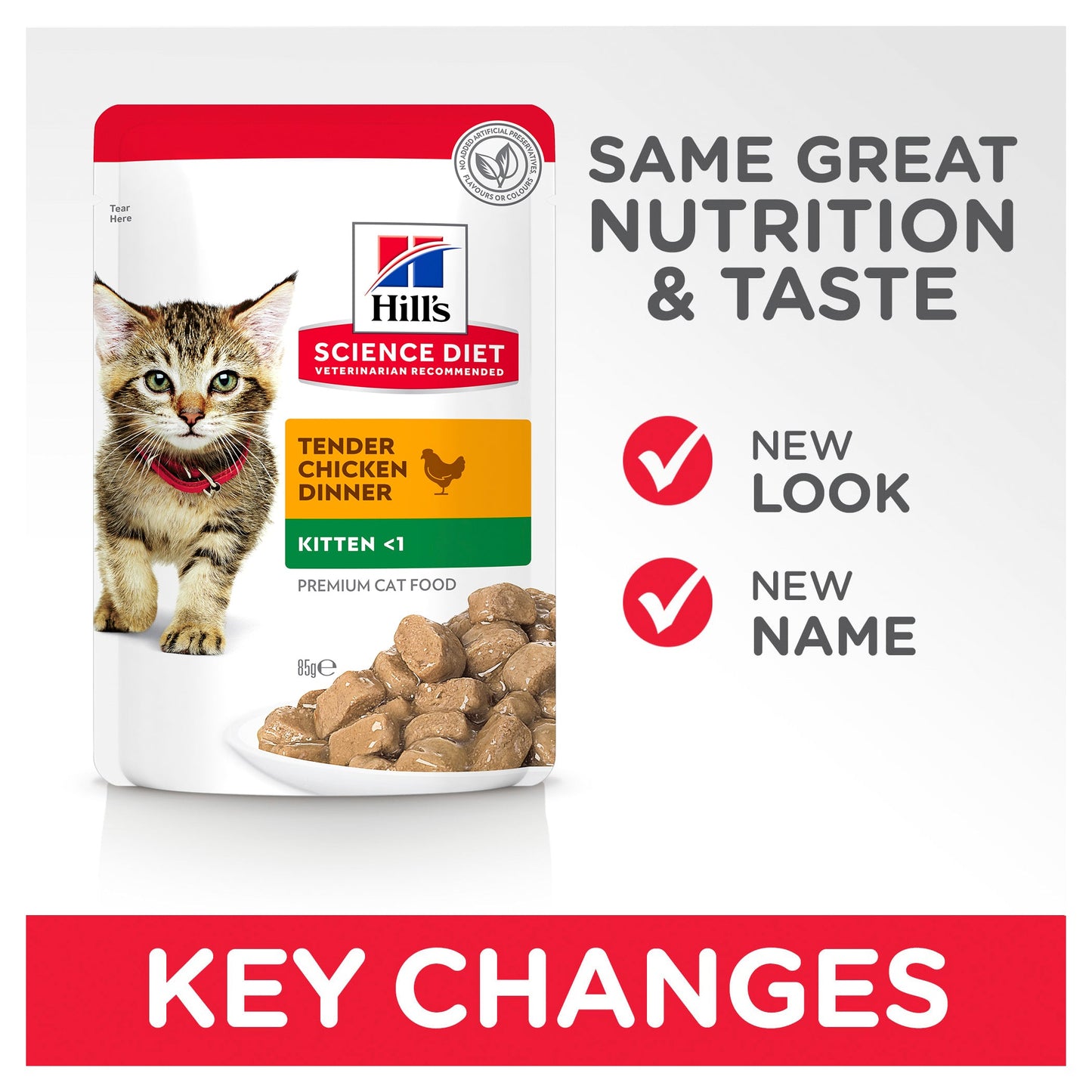 HILLS SCIENCE DIET Kitten Chicken Wet Cat Food pouches benefits